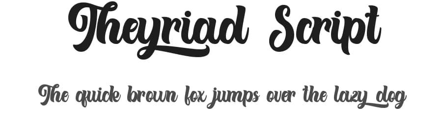 Theyriad Script by FallenGraphic Studio — Script Handwritten Font
