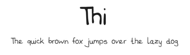 Thi by Tudor Banciu — Script Handwritten Font