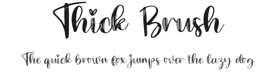 Thick Brush by Scratchones — Script Handwritten Font