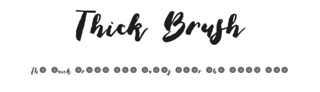Thick Brush by Out of Step Font Company — Script Handwritten Font