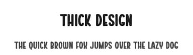 Thick Design by Scratchones — Script Handwritten Font — thumbnail 1