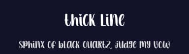 Thick Line by Andi Moz — Script Handwritten Font — thumbnail 2