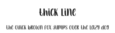 Thick Line by Andi Moz — Script Handwritten Font — thumbnail 1