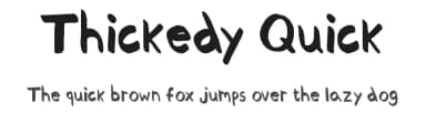 Thickedy Quick by Chequered Ink — Script Handwritten Font — thumbnail 1
