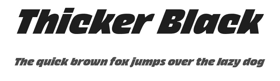 Thicker Black by Zetafonts — Sans Serif Font