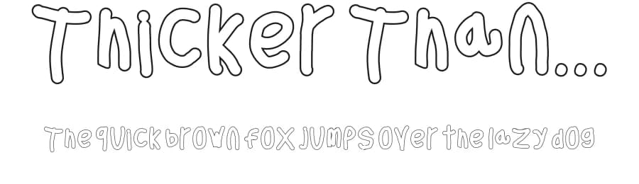 Thicker Than... by KineticPlasma Fonts — Script Handwritten Font