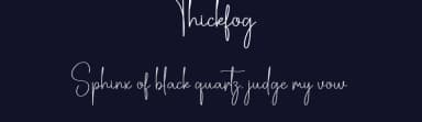 Thickfog by Scratchones — Script Handwritten Font — thumbnail 2