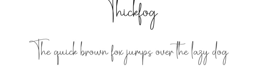 Thickfog by Scratchones — Script Handwritten Font