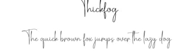 Thickfog by Scratchones — Script Handwritten Font — thumbnail 1