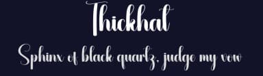 Thickhat by Andi Moz — Script Handwritten Font — thumbnail 2