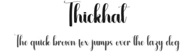 Thickhat by Andi Moz — Script Handwritten Font — thumbnail 1