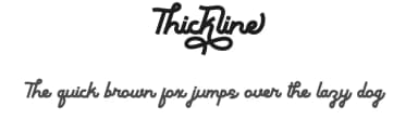 Thickline by PutraCetol Studio — Script Handwritten Font — thumbnail 1