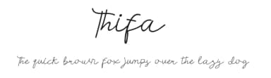 Thifa by Edric Studio — Script Handwritten Font — thumbnail 1