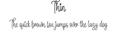 Thin by Scratchones — Script Handwritten Font — thumbnail 1