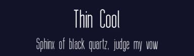 Thin Cool by Galdino Otten Fonts — Sans Serif Font — thumbnail 2