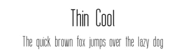 Thin Cool by Galdino Otten Fonts — Sans Serif Font — thumbnail 1