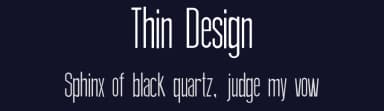 Thin Design by Galdino Otten Fonts — Sans Serif Font — thumbnail 2