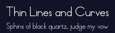 Thin Lines and Curves by Brad Terry — Sans Serif Font — thumbnail 2