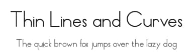 Thin Lines and Curves by Brad Terry — Sans Serif Font — thumbnail 1