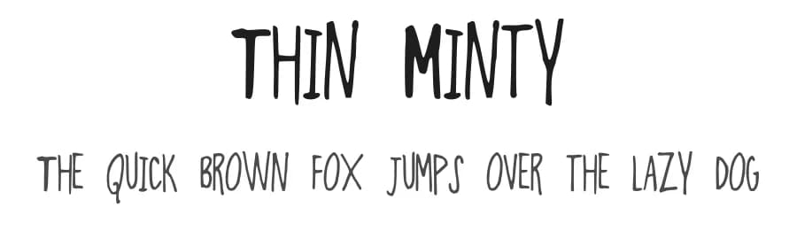 Thin Minty by Kelsey Ann G — Script Handwritten Font