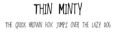 Thin Minty by Kelsey Ann G — Script Handwritten Font — thumbnail 1