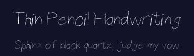 Thin Pencil Handwriting by JLH Fonts — Script Handwritten Font — thumbnail 2