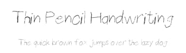 Thin Pencil Handwriting by JLH Fonts — Script Handwritten Font — thumbnail 1