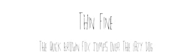Thin Fine by Xerographer Fonts — Script Handwritten Font — thumbnail 1