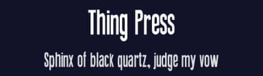 Thing Press by Galdino Otten Fonts — Sans Serif Font — thumbnail 2