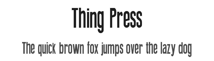 Thing Press by Galdino Otten Fonts — Sans Serif Font