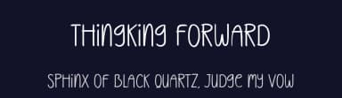 Thingking Forward by Andi Moz — Script Handwritten Font — thumbnail 2