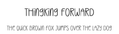 Thingking Forward by Andi Moz — Script Handwritten Font — thumbnail 1