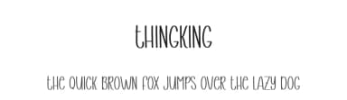 Thingking by Scratchones — Script Handwritten Font — thumbnail 1