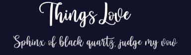 Things Love by Febryl Arully — Script Handwritten Font — thumbnail 2
