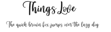 Things Love by Febryl Arully — Script Handwritten Font — thumbnail 1