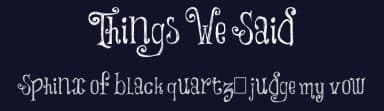 Things We Said by imagex — Script Handwritten Font — thumbnail 2