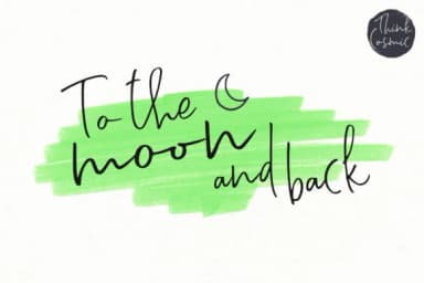 Think Cosmic Font by Ayca Atalay — Script Handwritten Font — thumbnail 4