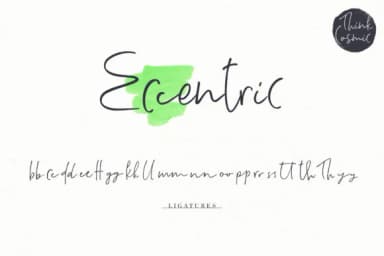 Think Cosmic Font by Ayca Atalay — Script Handwritten Font — thumbnail 7