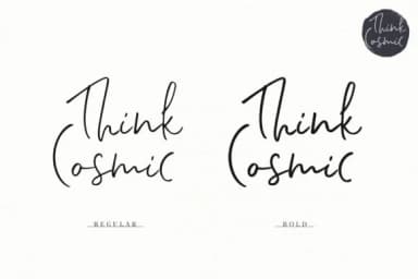 Think Cosmic Font by Ayca Atalay — Script Handwritten Font — thumbnail 8