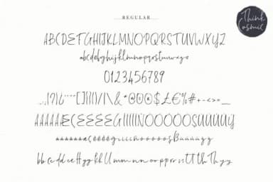 Think Cosmic Font by Ayca Atalay — Script Handwritten Font — thumbnail 9