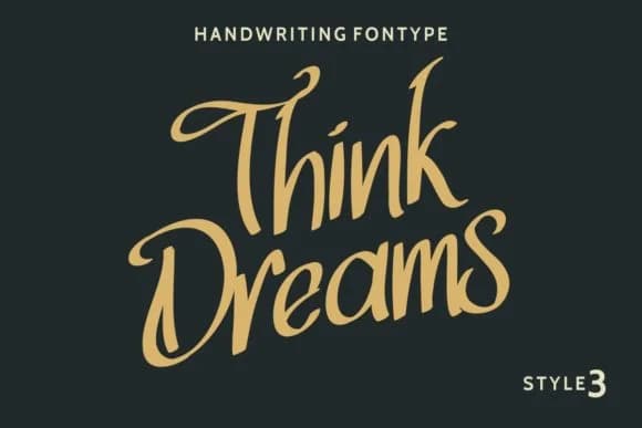 Think Dreams Font by EdricStudio — Script Handwritten Font