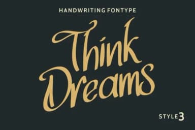 Think Dreams Font by EdricStudio — Script Handwritten Font — thumbnail 1