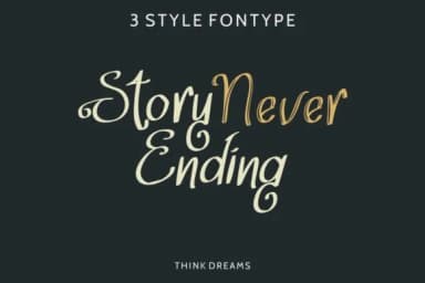 Think Dreams Font by EdricStudio — Script Handwritten Font — thumbnail 3