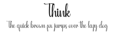 Think by Hardiboy Design — Script Handwritten Font — thumbnail 1