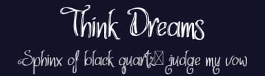 Think Dreams by Edric Studio — Script Handwritten Font — thumbnail 2