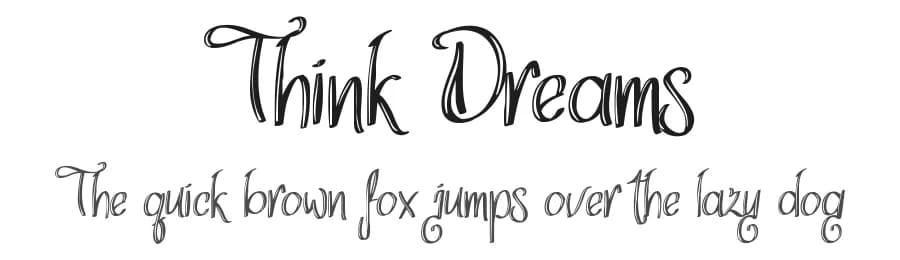 Think Dreams by Edric Studio — Script Handwritten Font