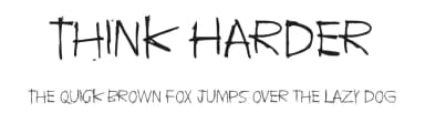 Think Harder by Juha Korhonen — Script Handwritten Font — thumbnail 1