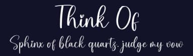Think Of by creatype designer — Script Handwritten Font — thumbnail 2