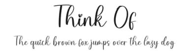 Think Of by creatype designer — Script Handwritten Font — thumbnail 1