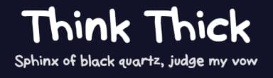 Think Thick by FontPanda — Script Handwritten Font — thumbnail 2